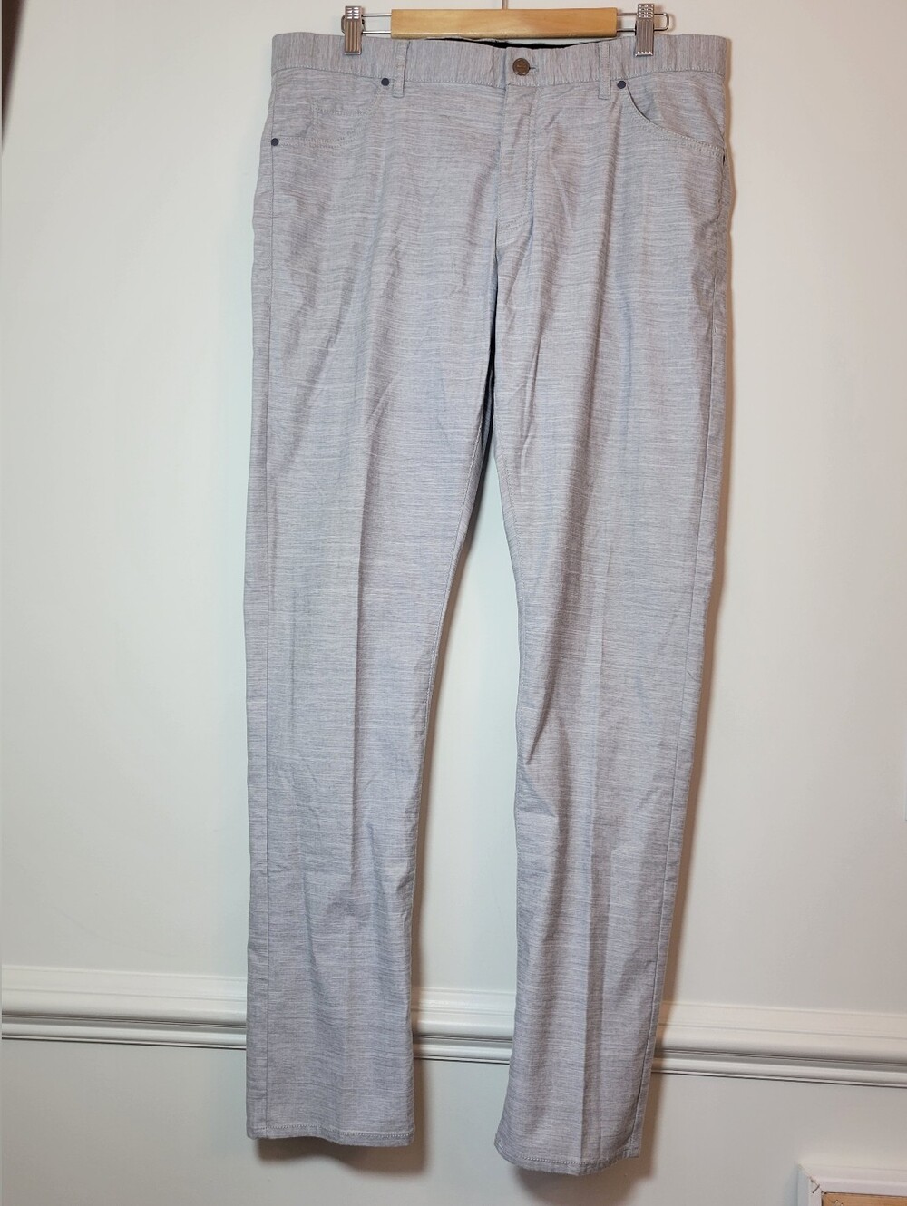 Nike Dri-FIT Golf Pants Mens 38x32 Gray Stretch 5 Pocket Performance